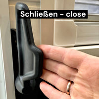 Extra großer Schiebetürgriff für Fiat Ducato beim Schließen. Die große Griffmulde erleichtert das Schließen.