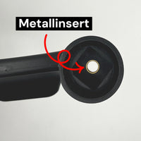 Der extra große Schiebetürgriff ist mit einem Metalleinsatz verstärkt und passgenau für den Vierkant des Fiat Ducato angepasst.