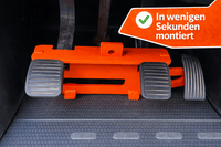 WOMOFIX PedalLock – mechanische Pedalsperre für Wohnmobile auf Ducato-Basis, sichtbarer Diebstahlschutz